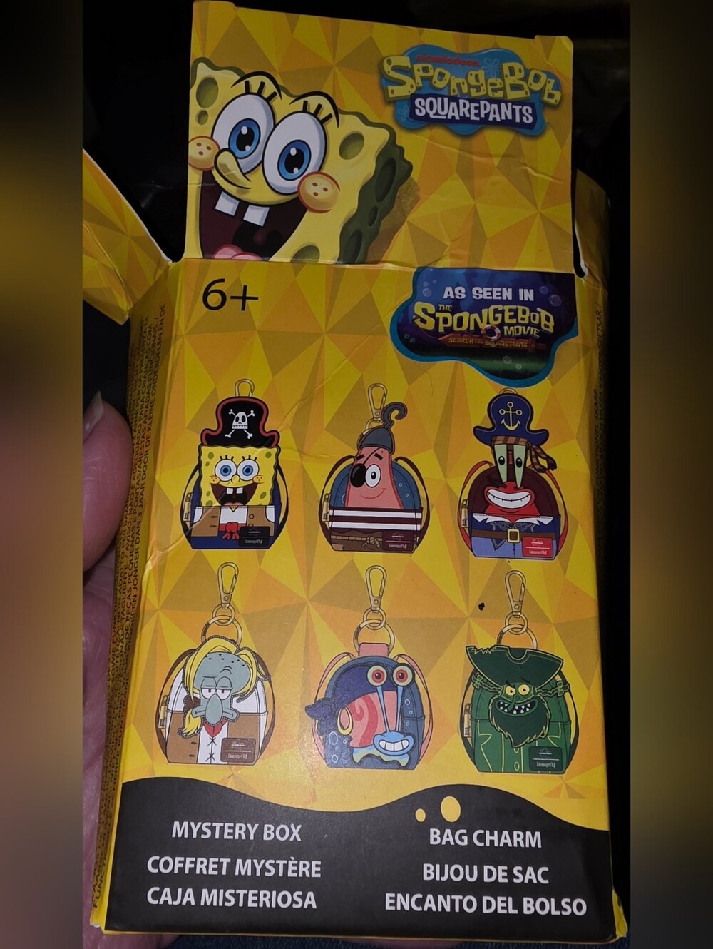 Loungefly Spongebob Squarepants Mystery Box Bag Charm